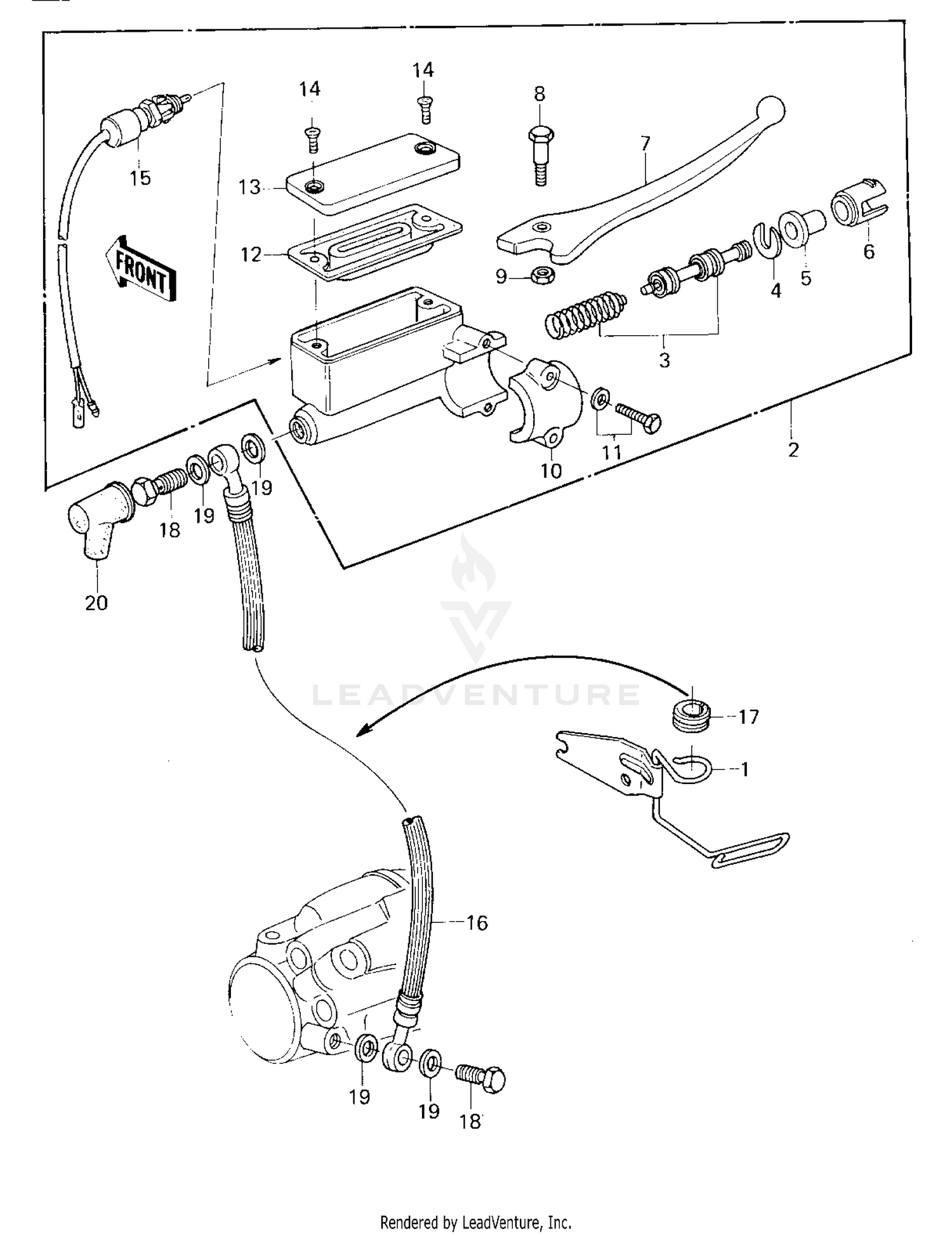 FRONT MASTER CYLINDER