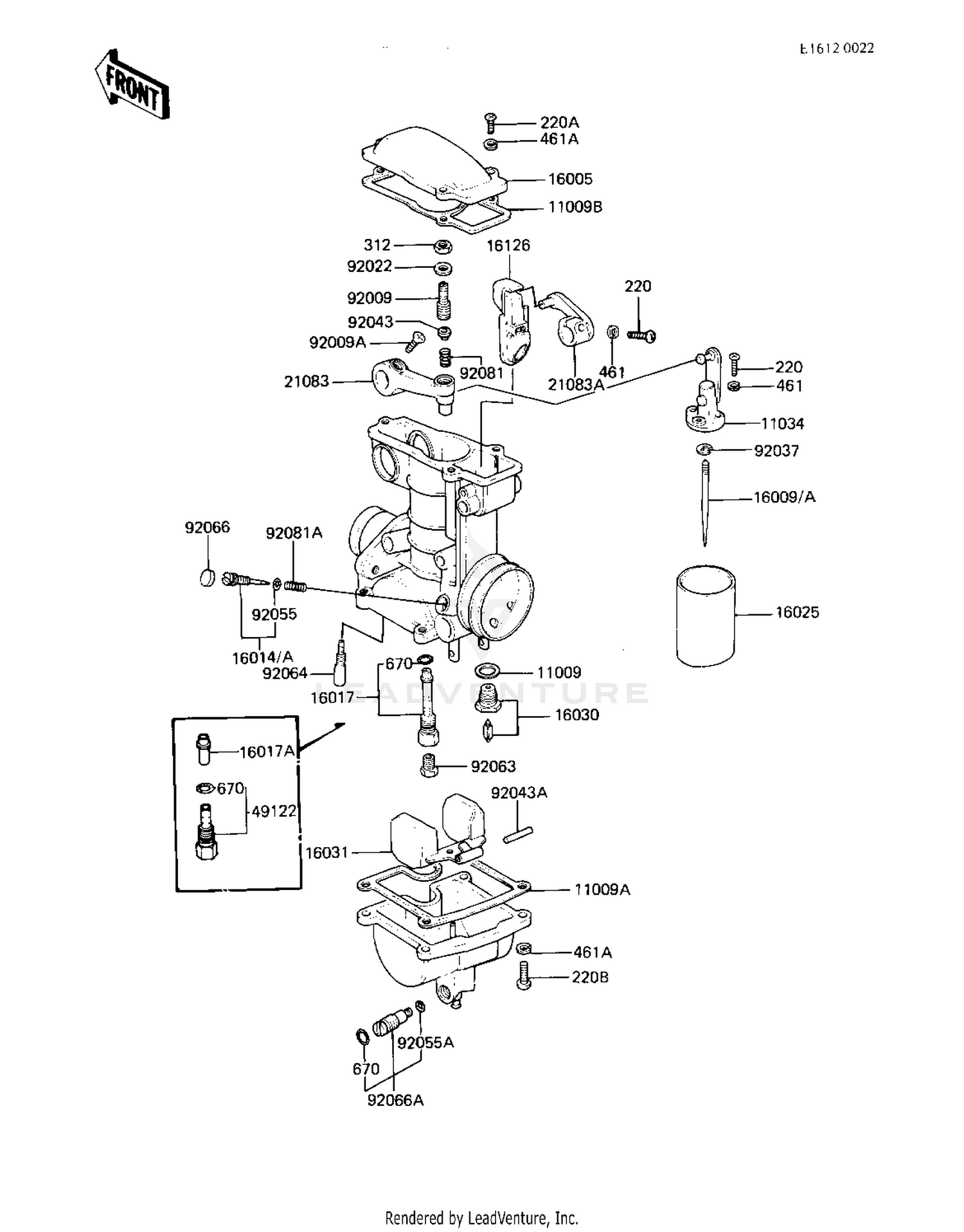 CARBURETOR PARTS (KZ550-A3)
