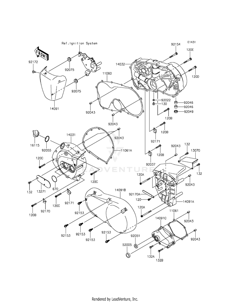 Engine Cover(S) Schematic