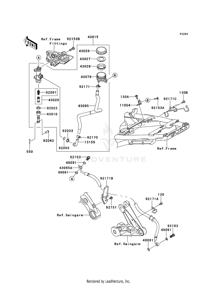 Rear Master Cylinder Schematic