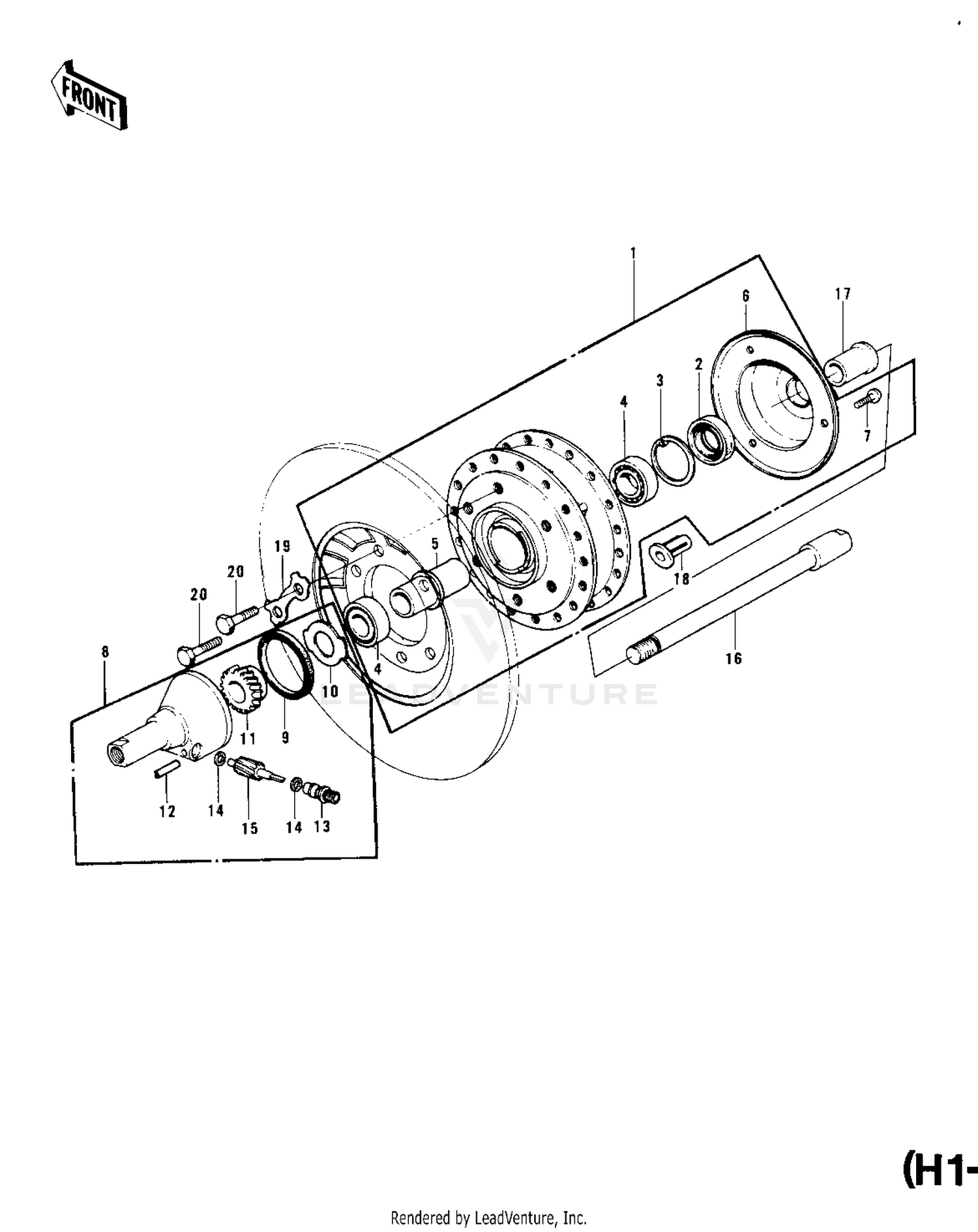 FRONT HUB (H1-B)