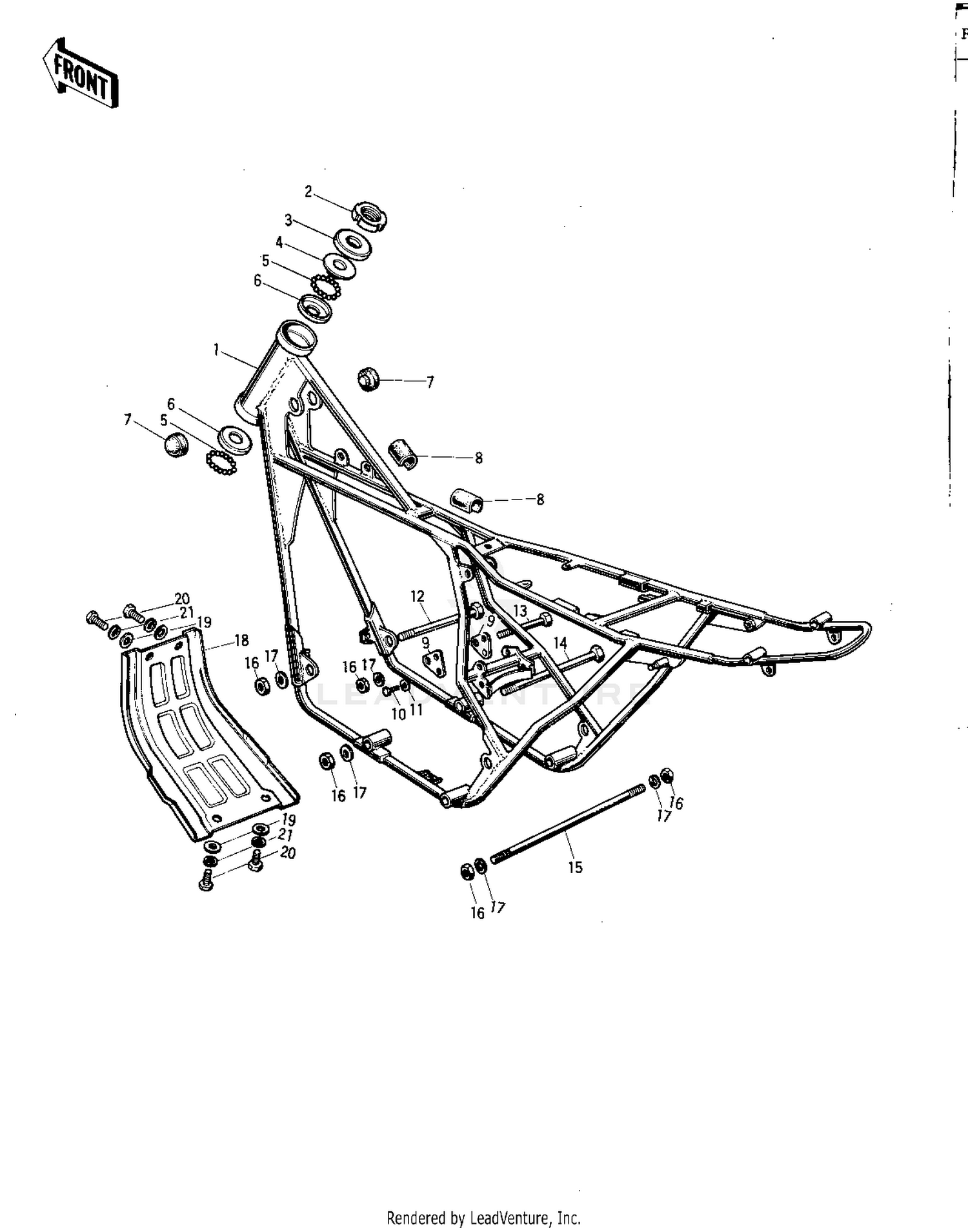 FRAME/FRAME FITTINGS ('71 F81M)