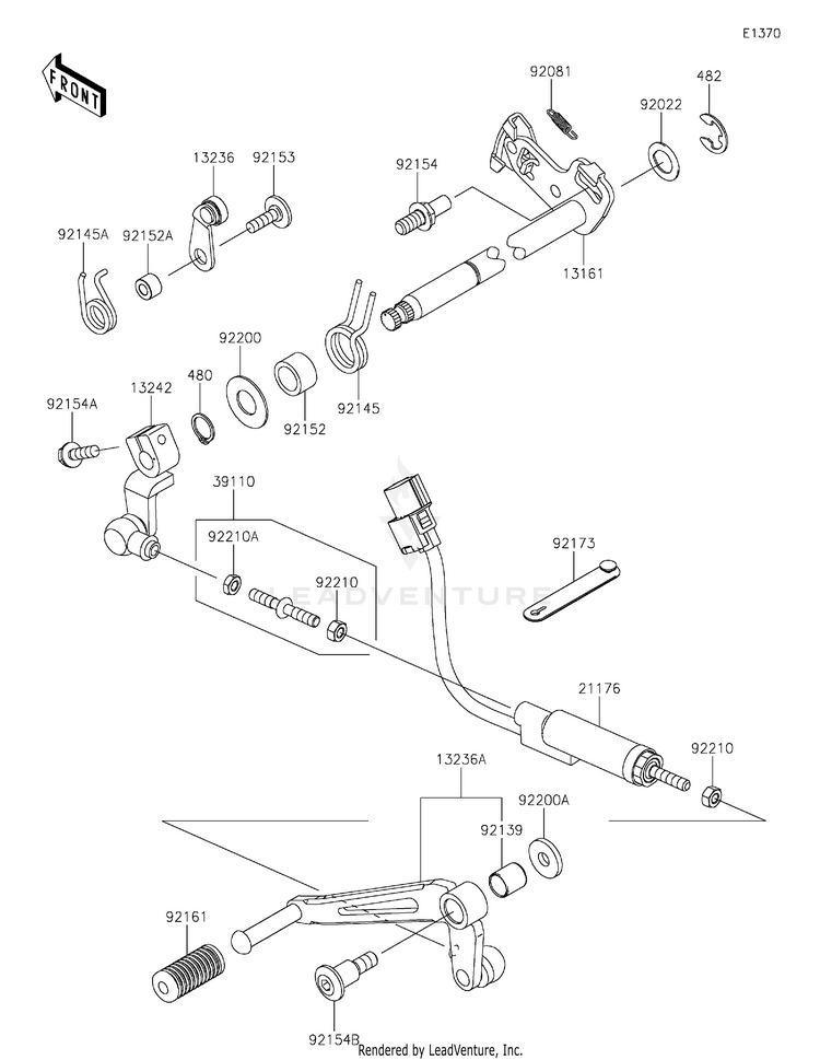 Gear Change Mechanism Schematic