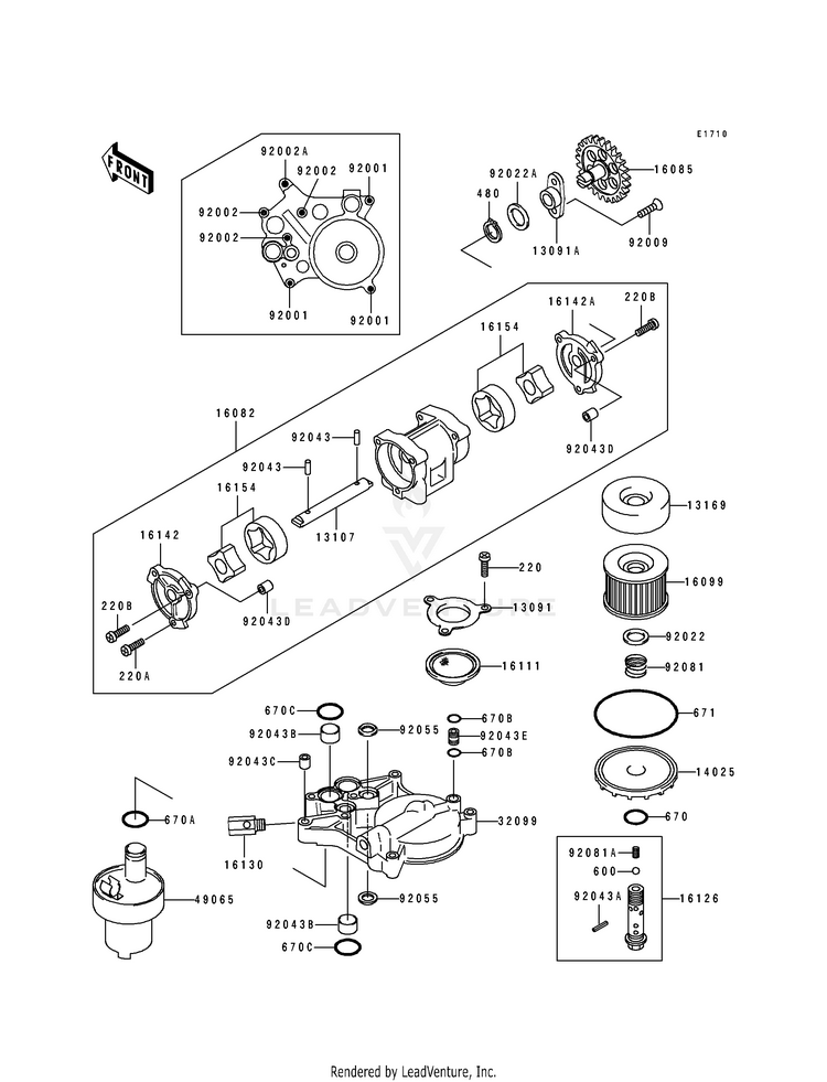 Oil Pump/Oil Filter Schematic