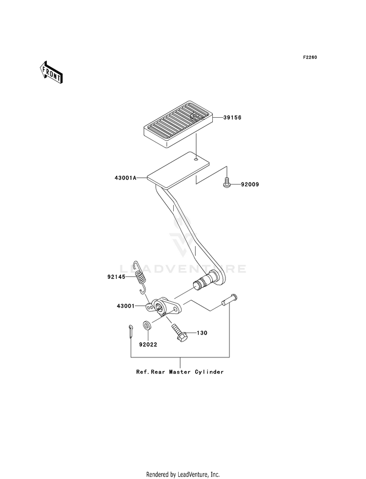 Brake Pedal/Torque Link Schematic