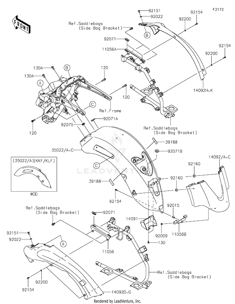 Rear Fender(S) Schematic