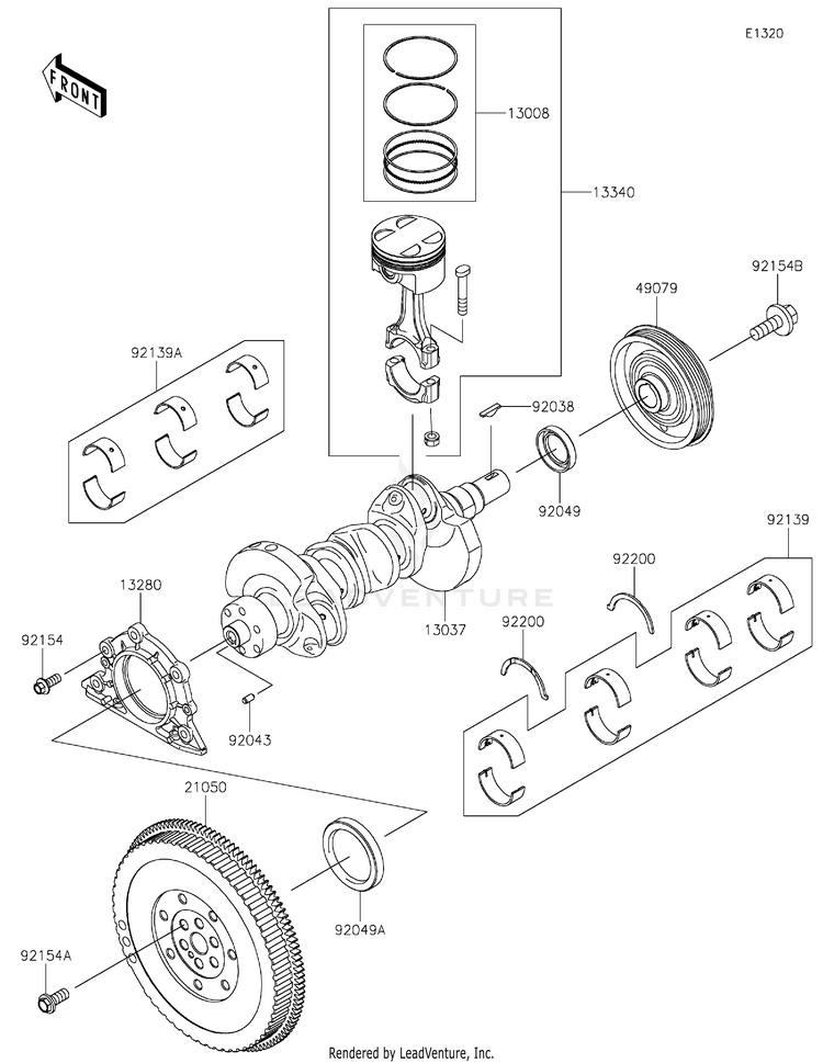 Crankshaft/Piston(S) Schematic