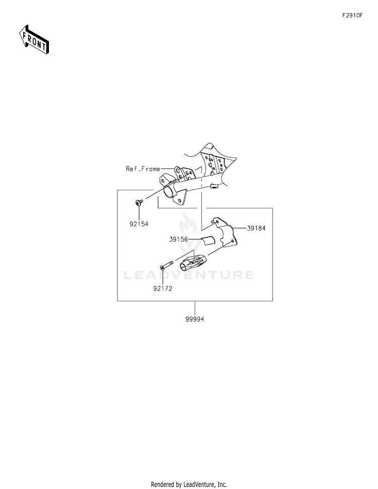 Accessory(Helmet Lock) EX400GPFBL Ninja 400 ABS (2023) Schematic