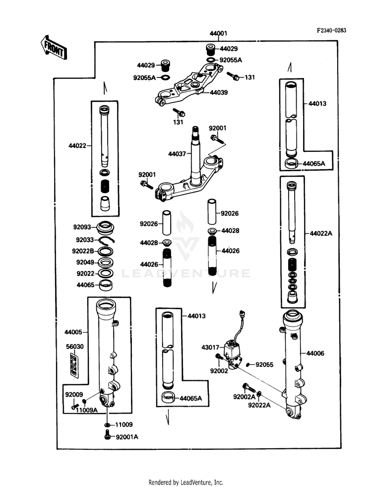 Front Fork Schematic