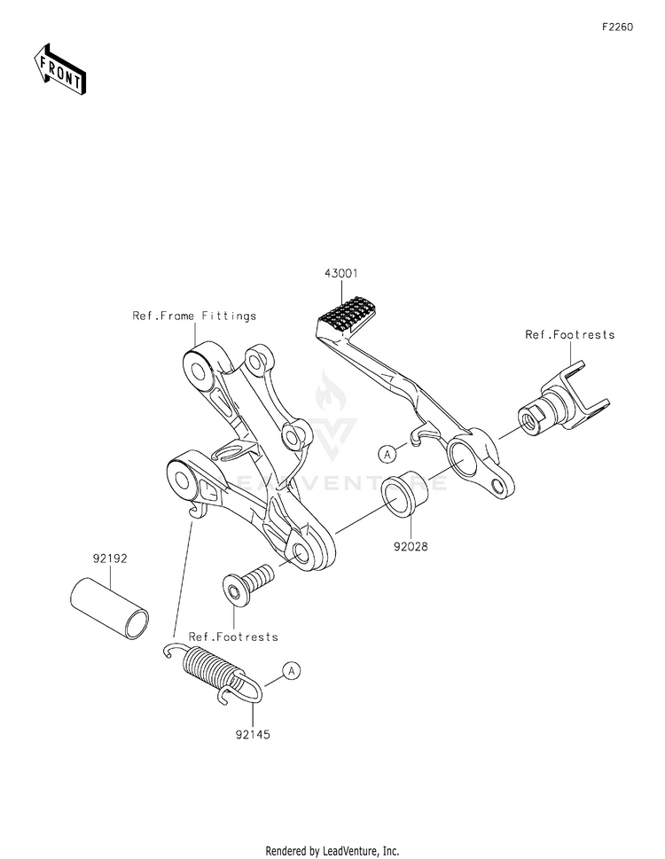 Brake Pedal/Torque Link Schematic
