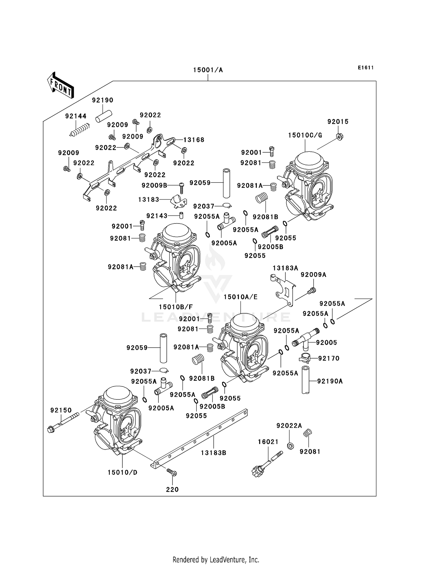 CARBURETOR (ZX1100-D1)