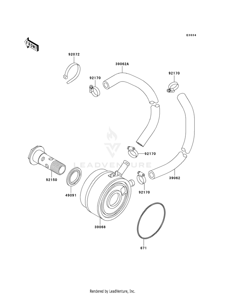 Oil Cooler Schematic