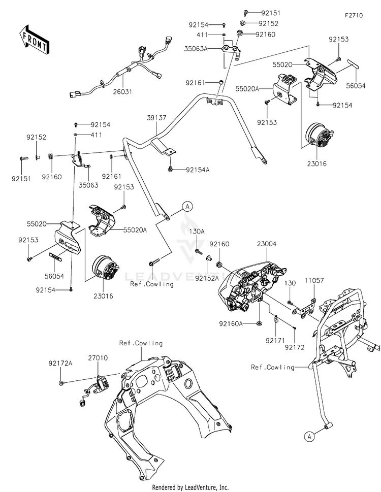 Headlight(S) KL650HNFAL KLR650 Adventure (2022) Schematic
