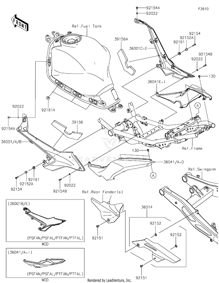 Side Covers/Chain Cover Schematic