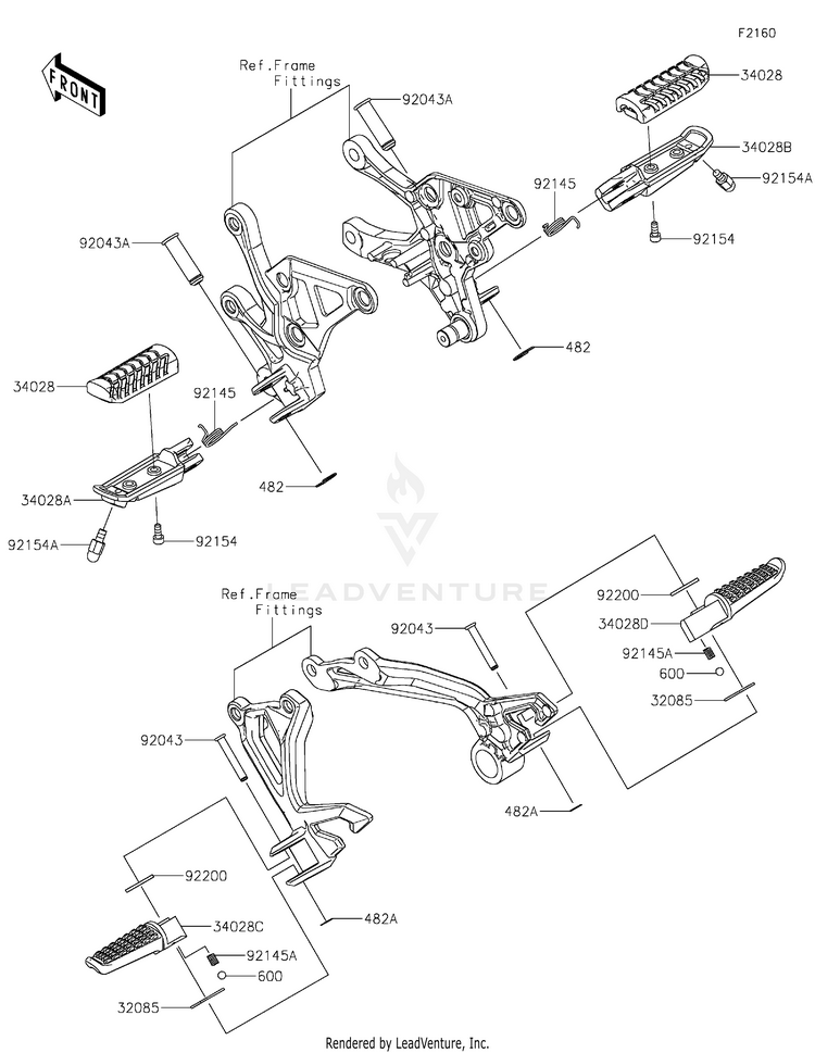 Footrests Schematic