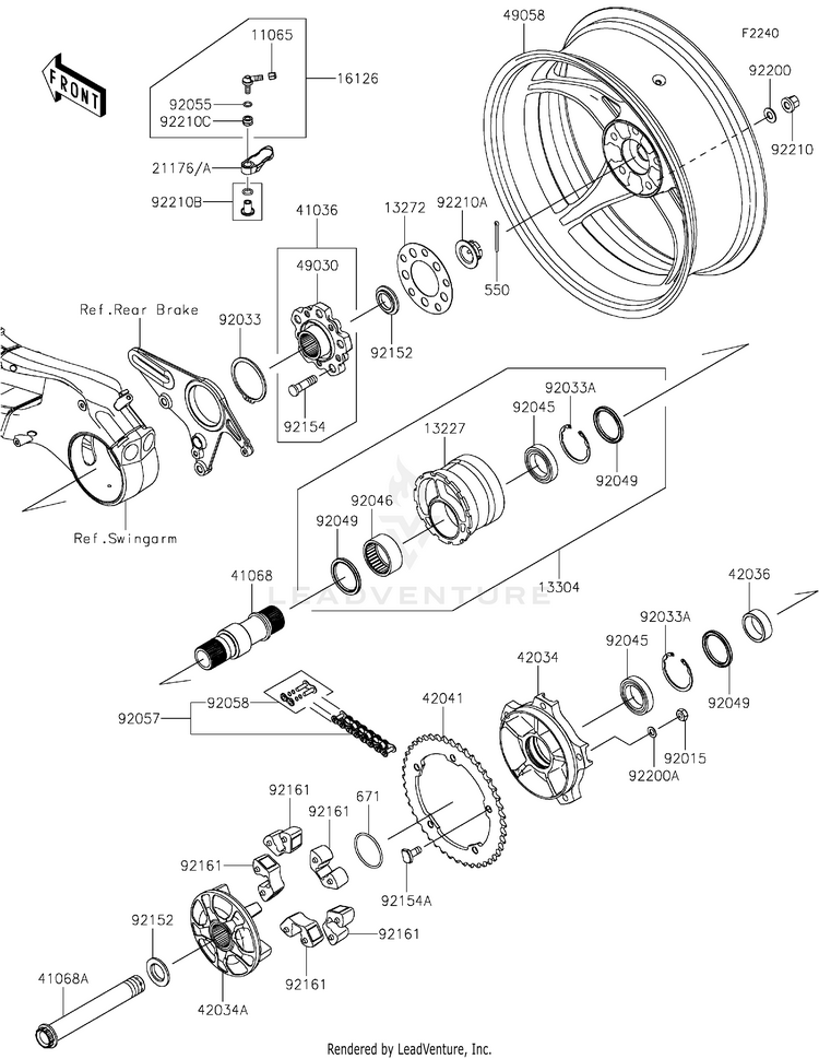 Rear Wheel/Chain Schematic