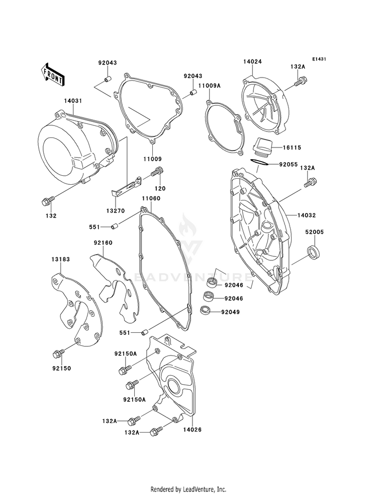 Engine Cover(S) Schematic