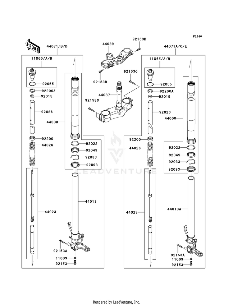 Front Fork Schematic