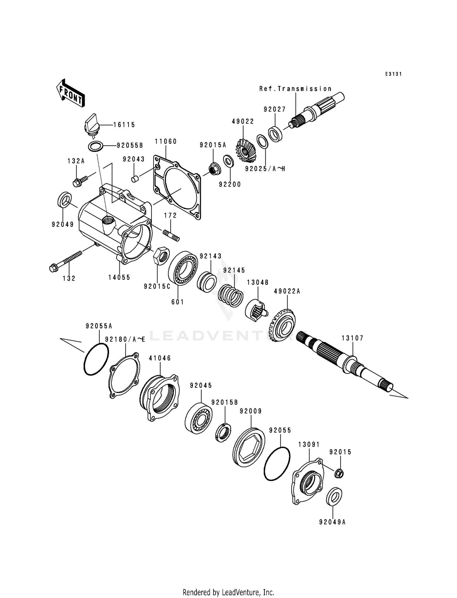 FRONT BEVEL GEAR