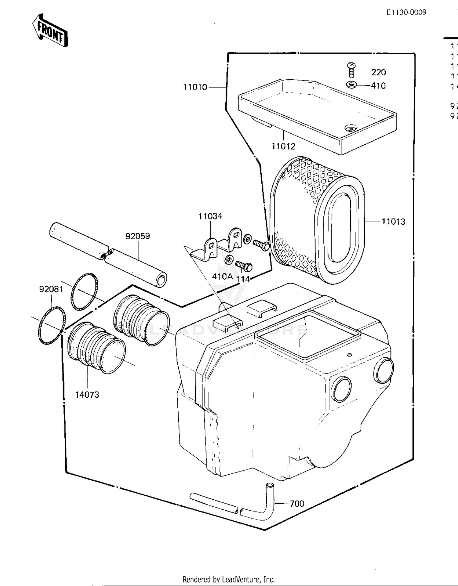 AIR CLEANER ('81 B2)
