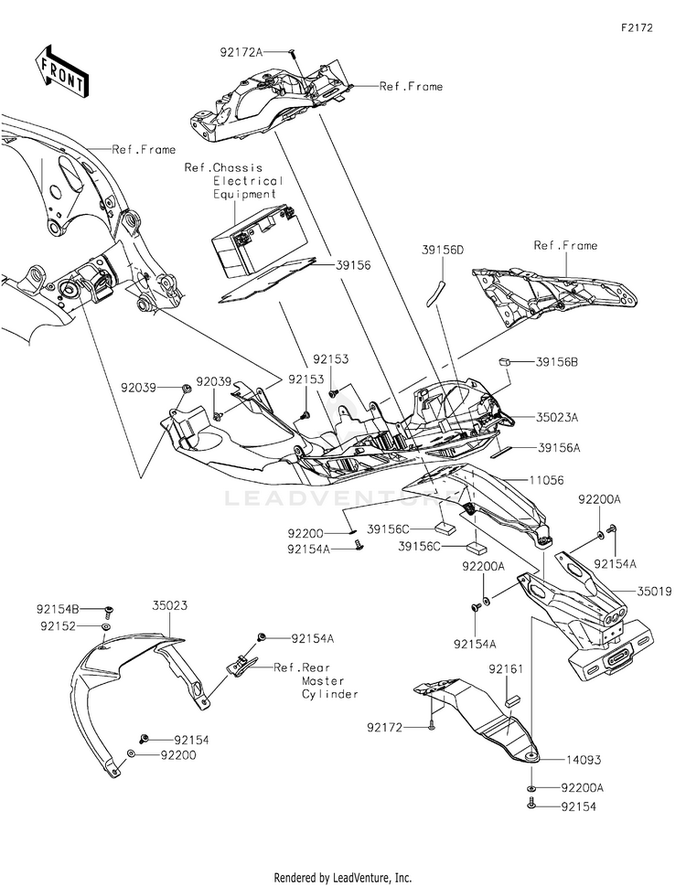 Rear Fender(S) Schematic