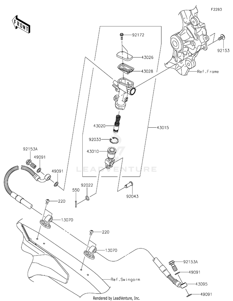Rear Master Cylinder Schematic