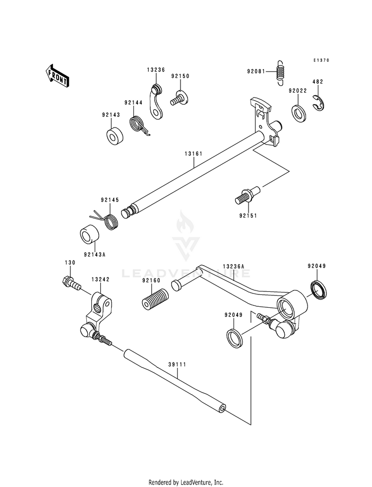 Gear Change Mechanism Schematic