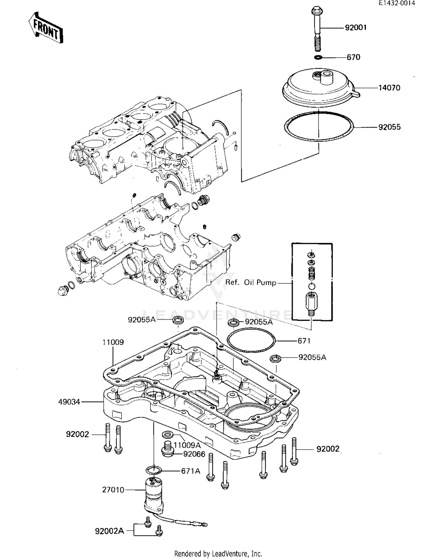 BREATHER COVER/OIL PAN
