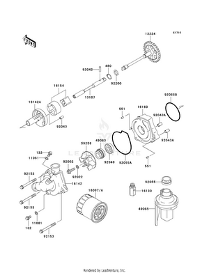 Oil Pump/oil Filter Schematic