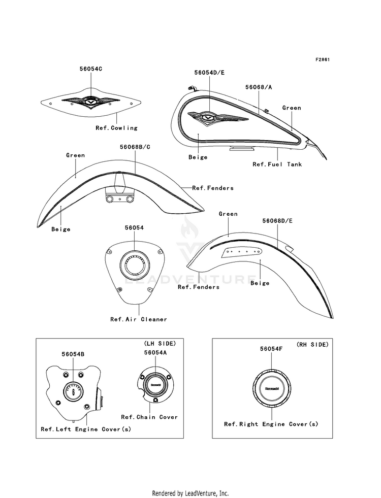 Decals (Green/Beige)(G9f) Schematic