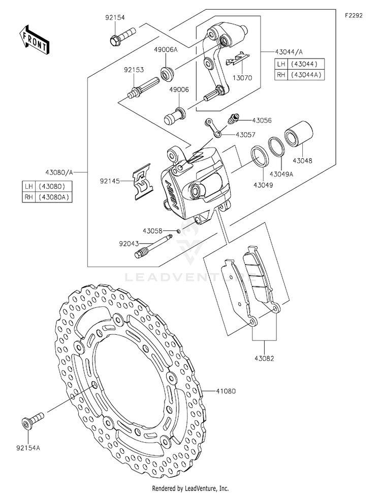 Front Brake Schematic