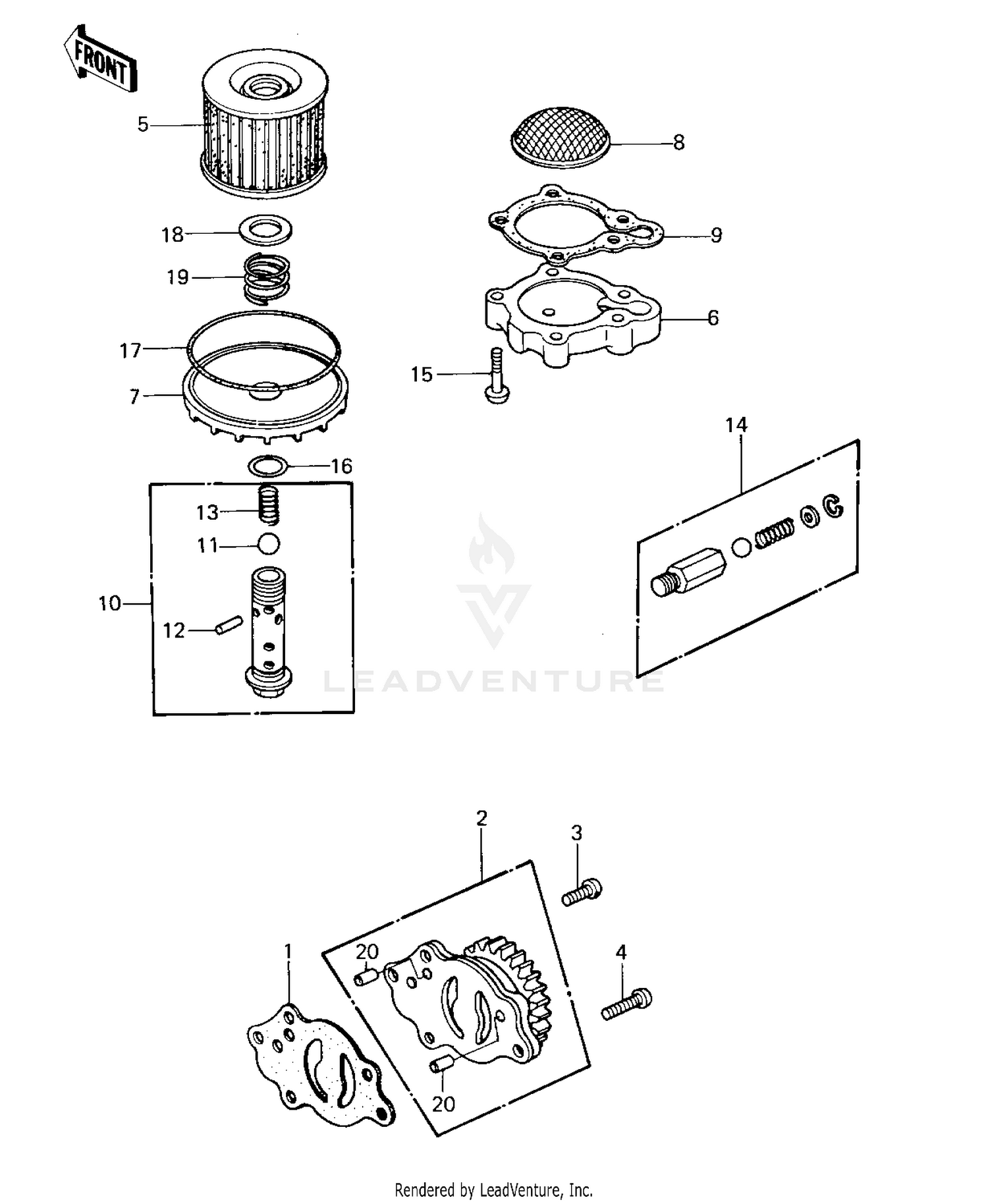OIL PUMP/OIL FILTER ('80 D1)