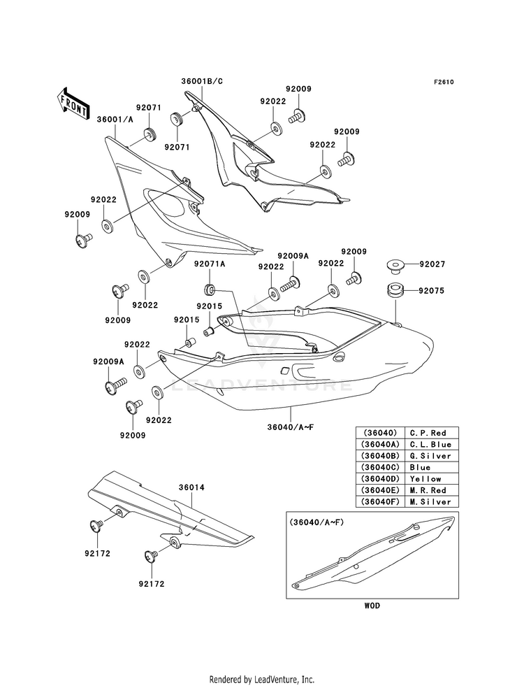 Side Covers/Chain Cover Schematic