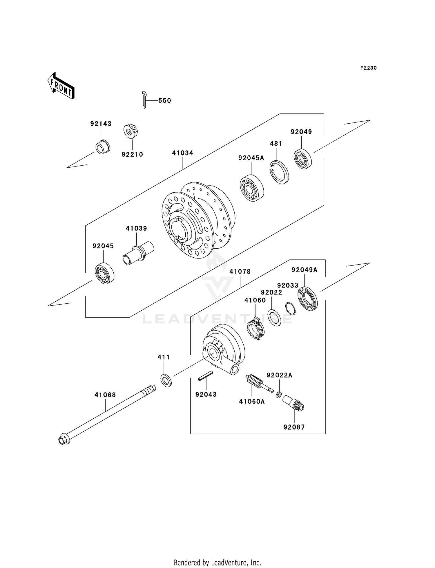 FRONT HUB