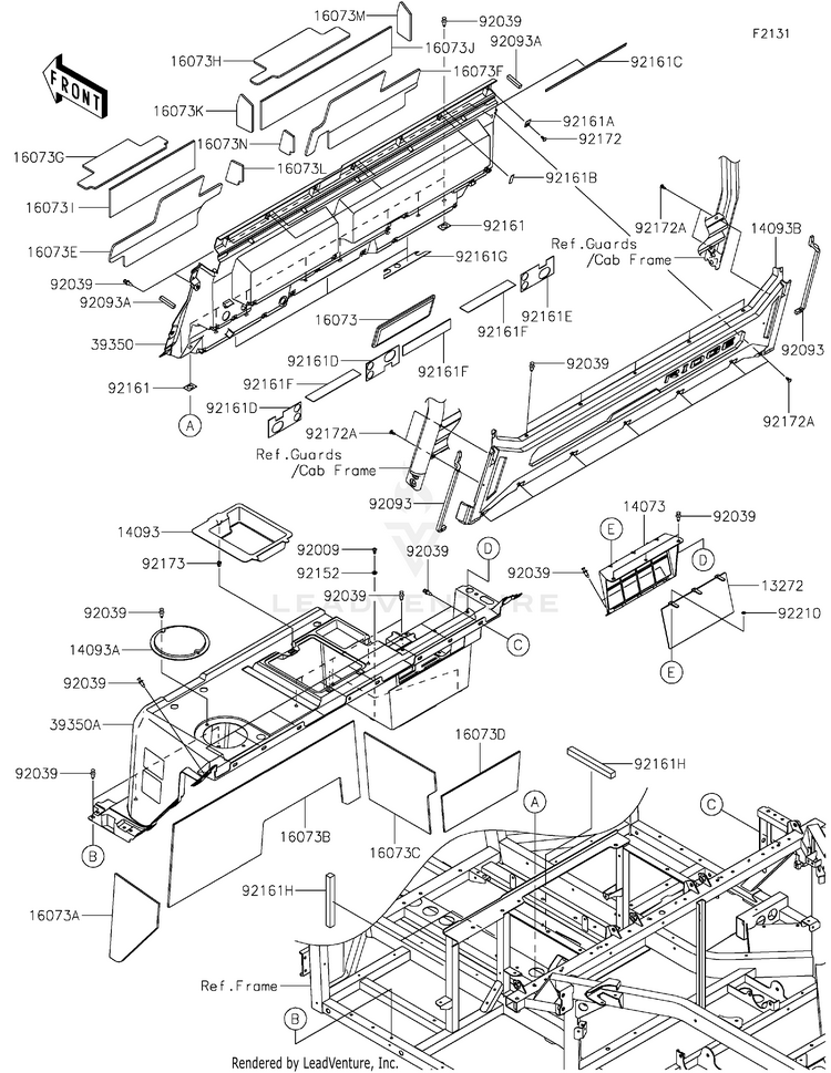 Frame Fittings(Rear) Schematic