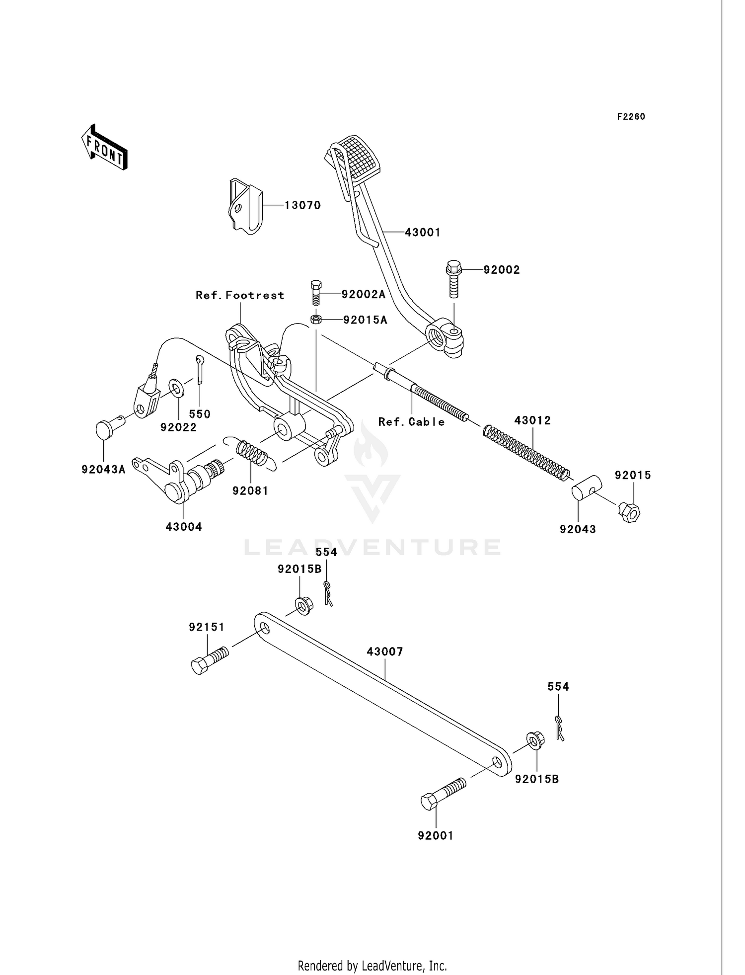 BRAKE PEDAL/TORQUE LINK