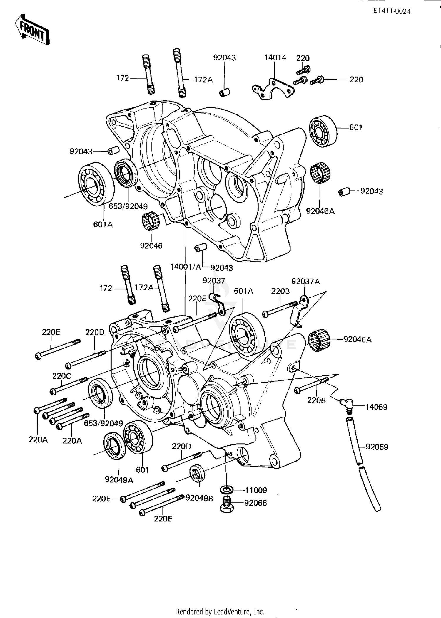 CRANKCASE ('81-'82 A2/A3)