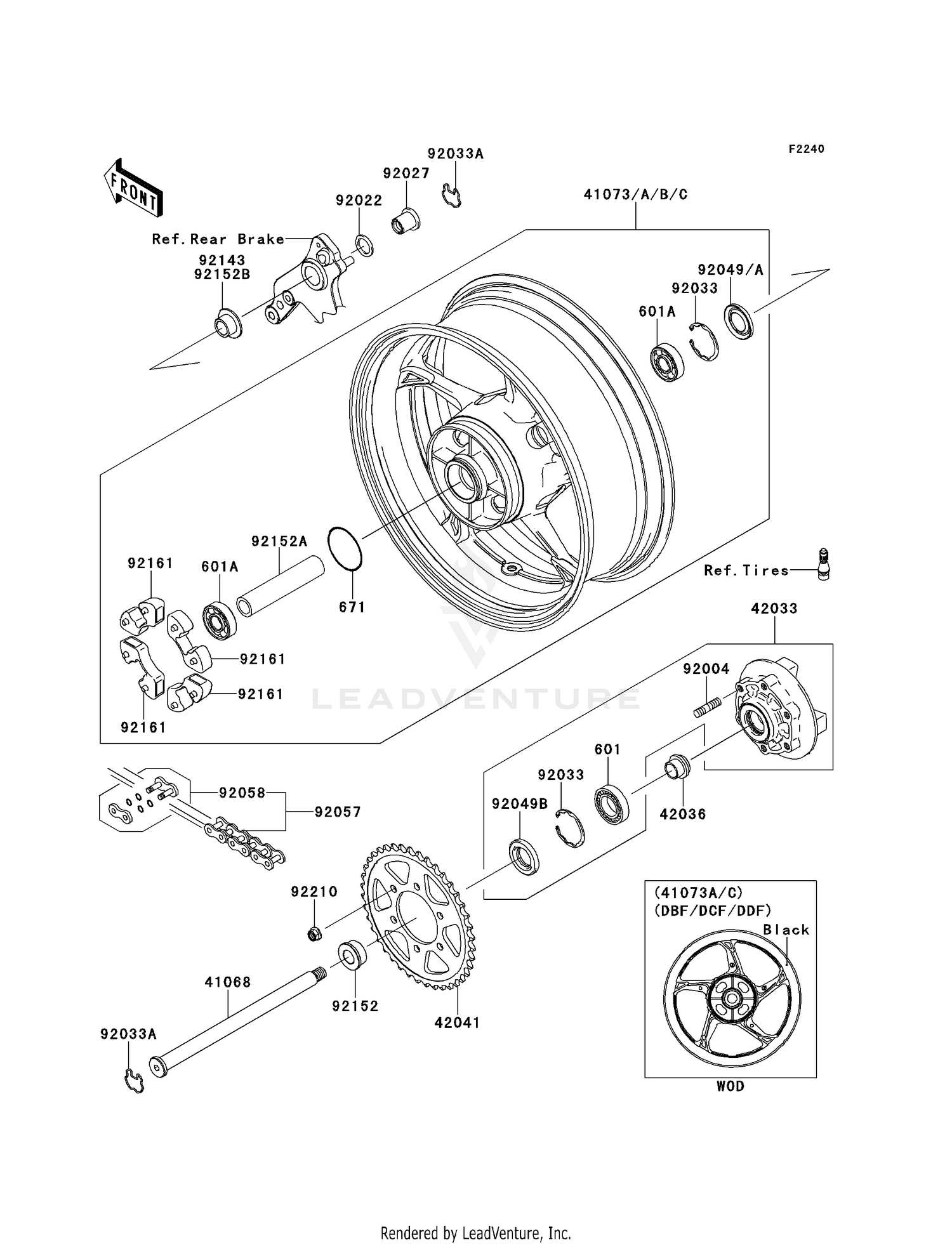 REAR WHEEL/CHAIN