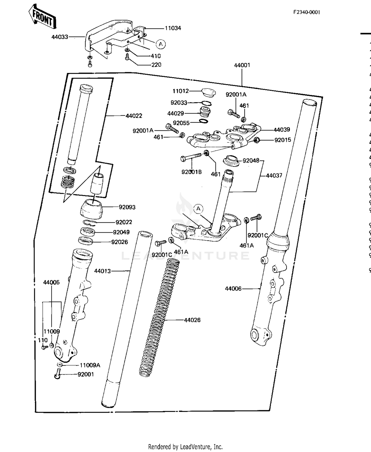 FRONT FORK (KZ440-D2/D3)