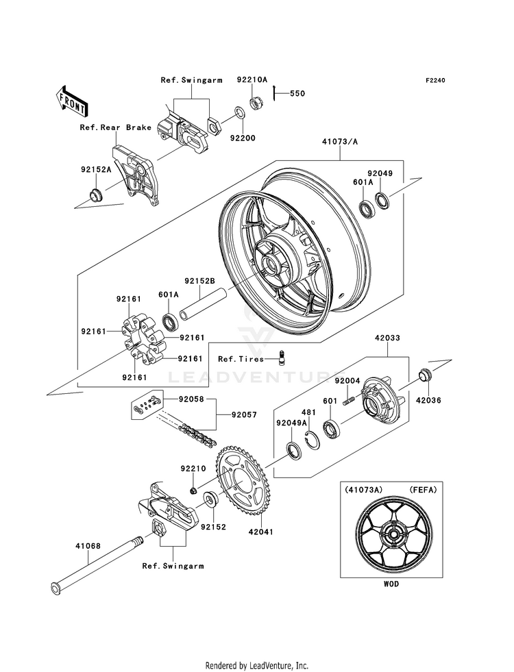 Rear Wheel/Chain Schematic