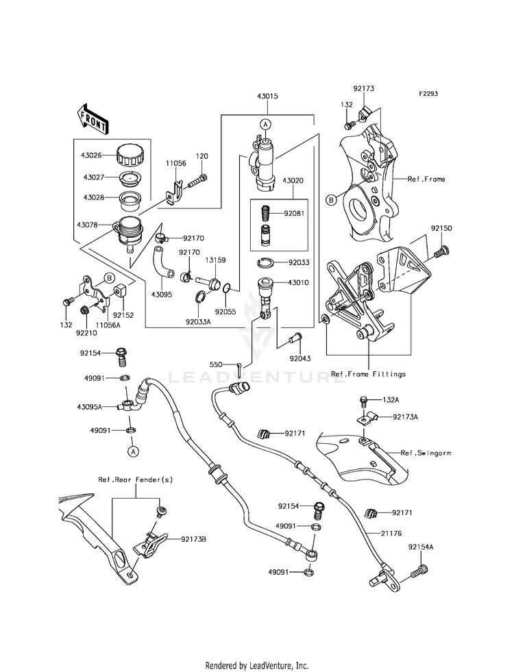 Rear Master Cylinder Schematic