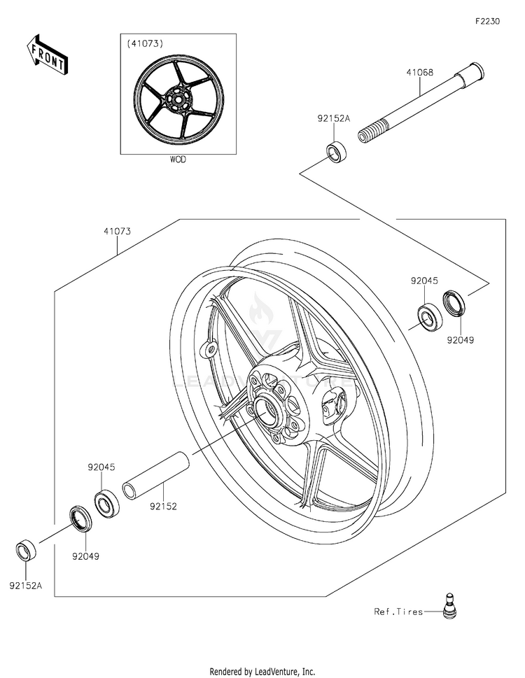 Front Wheel Schematic