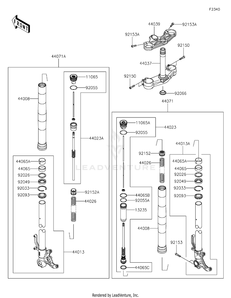 Front Fork Schematic