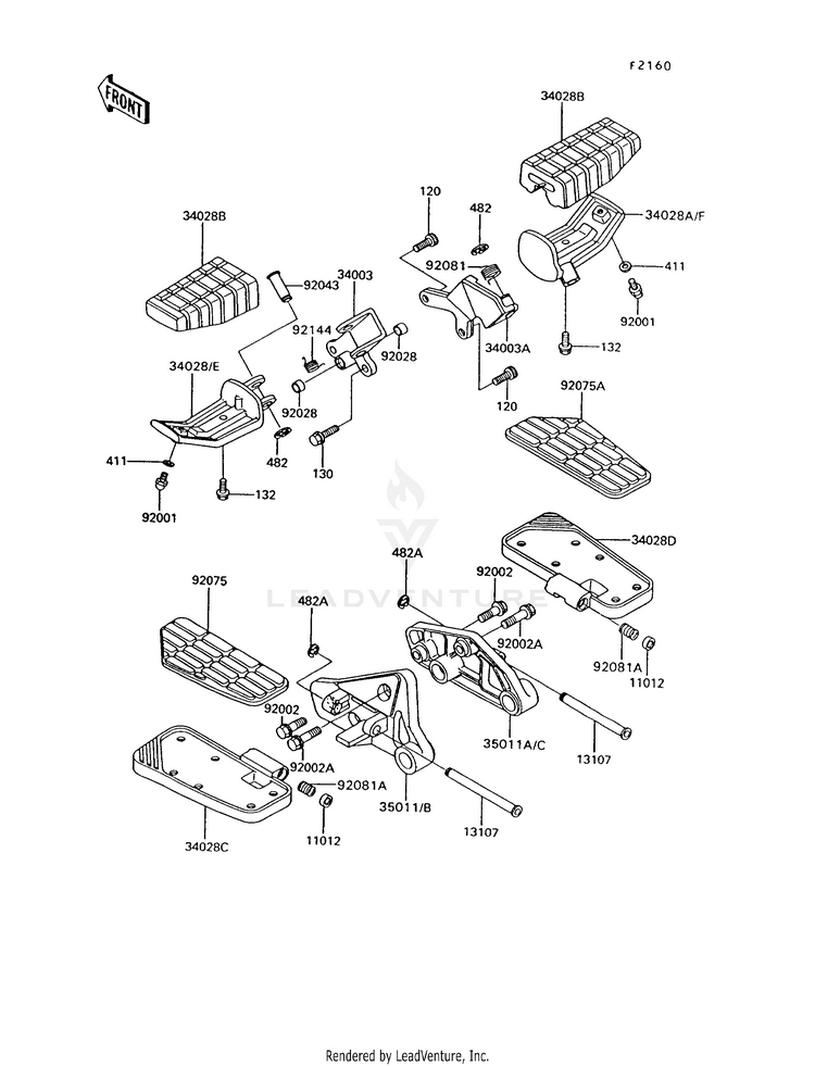 Footrests Schematic