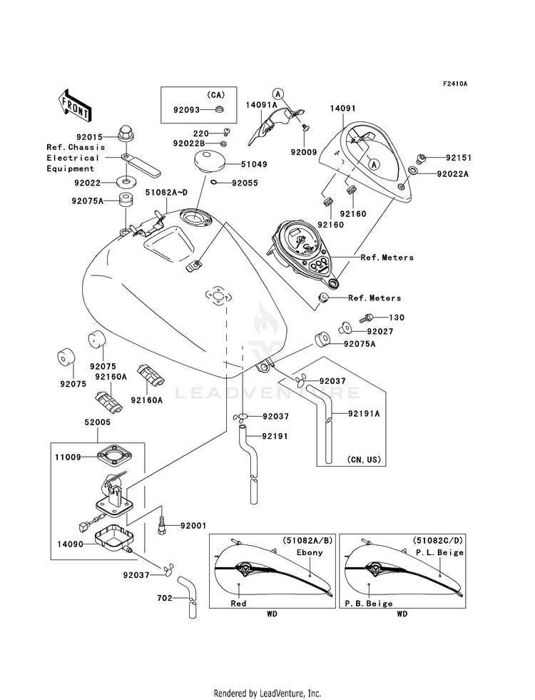 Fuel Tank (Vn1500-L3) Schematic