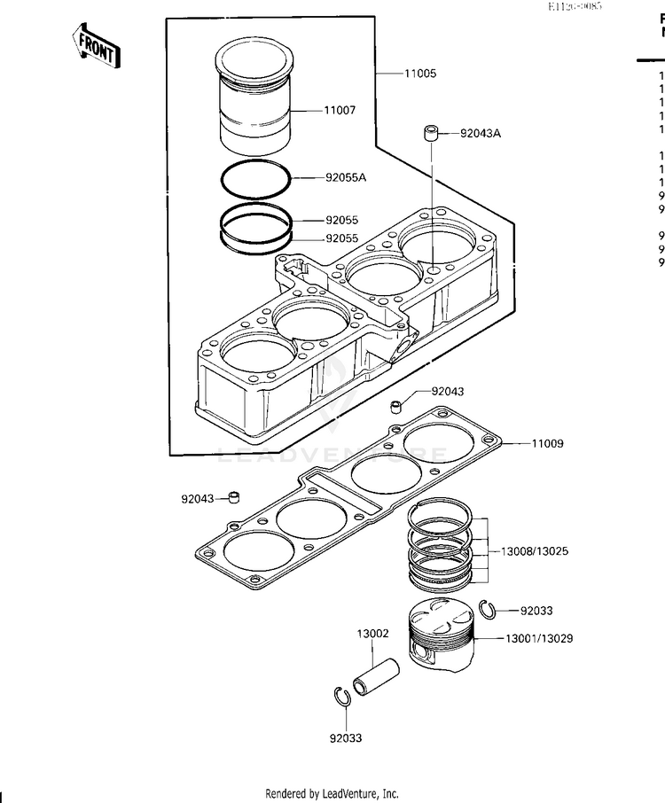 Cylinder/Pistons Schematic