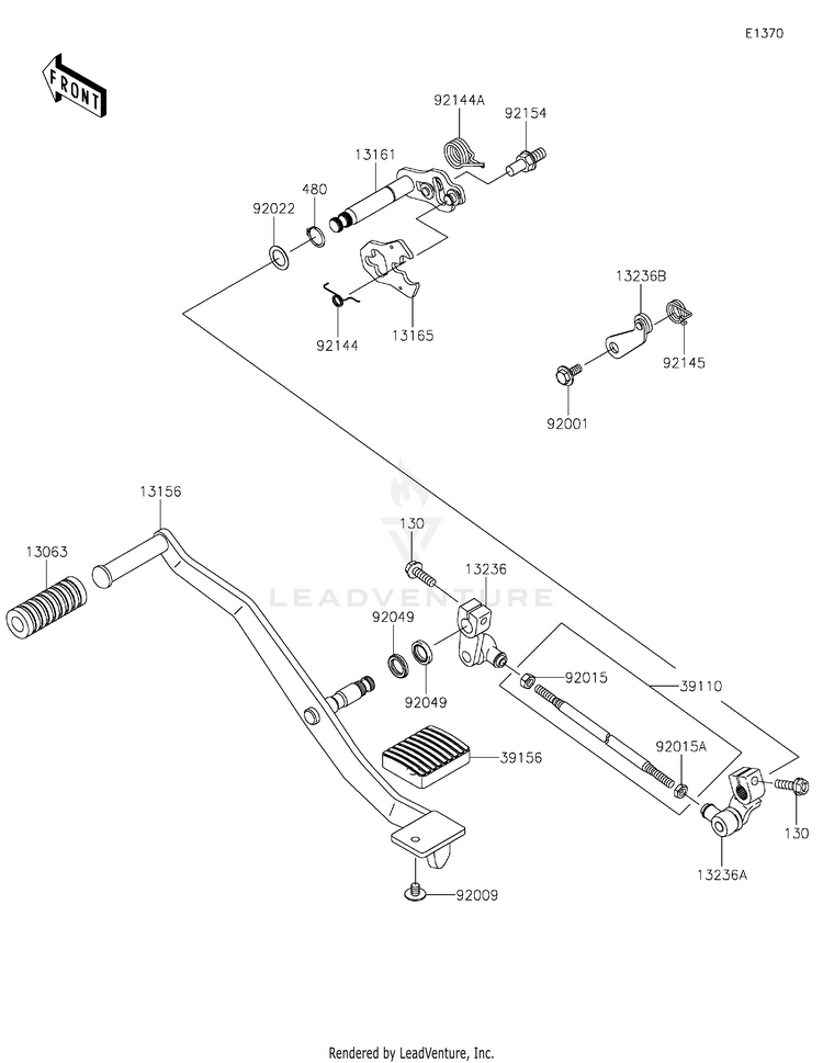 Gear Change Mechanism Schematic