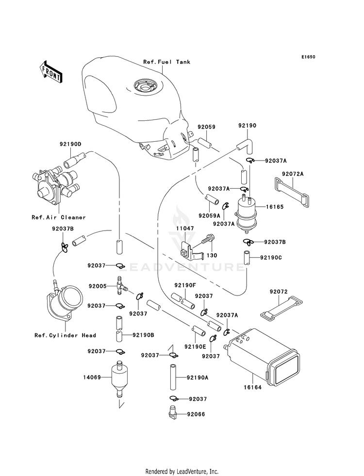 Fuel Evaporative System (E10-E12) Schematic