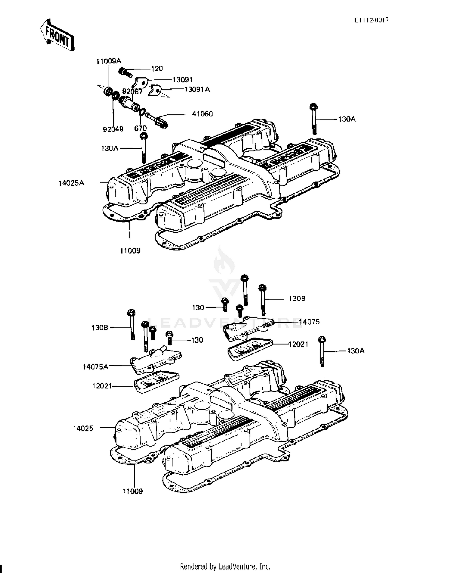 CYLINDER HEAD COVER (KZ750-H2/H3)
