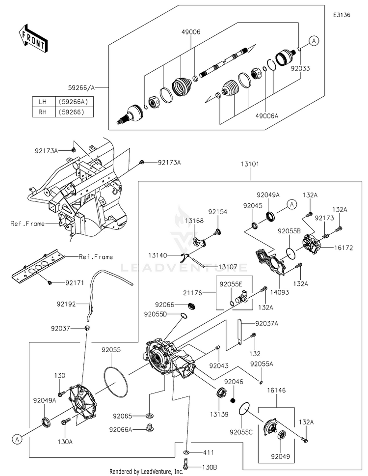 Drive Shaft-Front Schematic